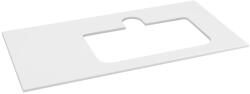 Sapho BRAHEA Rockstone pult, jobbos, 101x51, 5cm (20+80cm), matt fehér (BL101-0101-R-80) (BL101-0101-R-80)