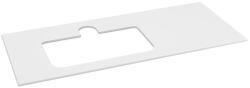 Sapho BRAHEA Rockstone pult, balos, 121x51, 5cm (90+30cm), matt fehér (BL121-0101-L) (BL121-0101-L)