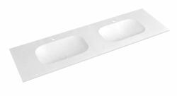 Sapho TREOS Rockstone pult, duplamosdóval, 151, 6x51, 3cm, matt fehér (TS152-0101) (TS152-0101)