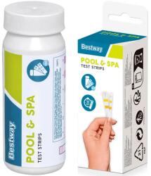 Bestway 3 az 1-ben vízteszt csíkok, pH/klór/lúgosság, 50 db (10063)