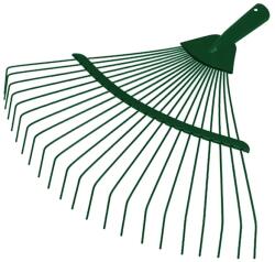 Lombseprű fej, könnyű fém, 36 cm, 22 fog, zöld, nyél nélkül (11412)