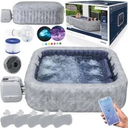Bestway Lay-Z-Spa San Francisco Pro 7 felfújható jakuzzi 230×230 cm, 5-7 fő, Wi-Fi, LED (22043)
