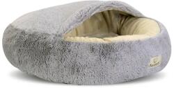 AIO Shaggy Fluffy kupolás kisállat fekhely minky plüss, világosszürke Ø50 cm (83300)