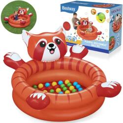 Producent niezdefiniowany Bestway vörös panda labdamedence 107x58 cm, 50 színes labdával (22050)