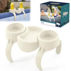 Bestway Lay-Z-Spa univerzális pohártartó jacuzzihoz, erős műanyag, 34×18 cm (16572)