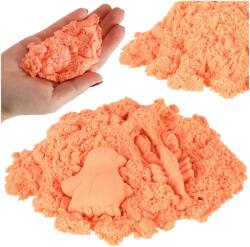 Narancssárga kinetikus homok 1 kg zacskóban, 3+ éves gyerekeknek