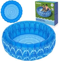 Bestway felfújható családi medence Bohemian Blue, 168×53 cm, 2 pohártartó (22054)