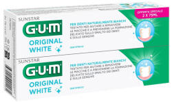 G U M Original White fogfehérítő fogkrém DUO csomag 2x75 ml