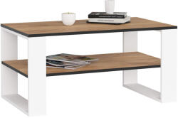 AKORD AKORD Alex Tölgy Craft Dohányzóasztal Fehér Lábakkal (AKO-SPKPALEXCRABIA)