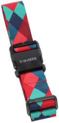 Travelite Accessories piros-kék-zöld mintás bőrönd pánt (206-91-piros-kek-zold-mintas)