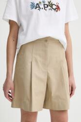 APC A. P. C. pamut rövidnadrág short orlane női, zöld, sima, magas derekú, COHFU. F10214 - zöld 36
