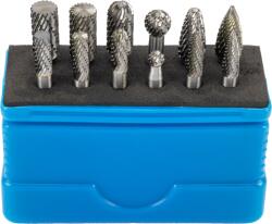 CONDOR Set de freze din carbură, forma A / B / C / D / F / G, 12 bucăți, ø 6 + 10 mm, Condor 9812 (CR-9812)
