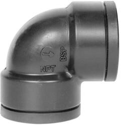  Műanyag könyök BB 1/2" (06110010) (06110010)