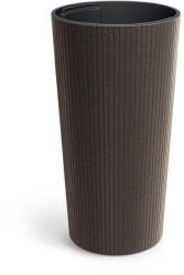 Prosperplast Lamia Slim Eco Wood virágcserép, 30 cm - kávé (DLAS300W-4625W)