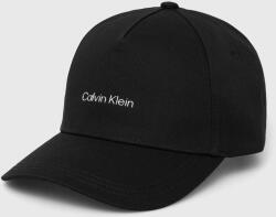 Calvin Klein pamut baseball sapka fekete, sima, K60K610525 - fekete Univerzális méret