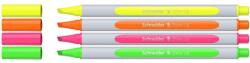 Schneider Szövegkiemelő toll készlet, 1-4 mm, SCHNEIDER "Shine-Up", 4 különböző szín (TSCSHUV4) - tintasziget