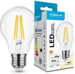 Modee Bec LED filament A60 E27 4W 230V lumina naturala, alb neutru, Modee ML-A60F4000K4WE27 (LEDFLN-A604E27-MDE)