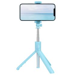 MRG Selfie Stick Pentru Telefon MRG MR1, Tripod , 360 grade, Extensibil, Telecomanda Bluetooth Detasabila, Albastru