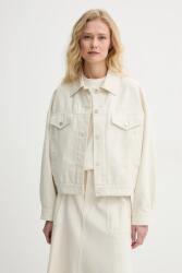 APC A. P. C. pamut kabát blouson cally átmeneti, oversize, COGBJ. F02905 - bézs 36