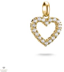 Thomas Sabo Charm Club Connect aranyozott nyitott szív charm medál - CC1237-414-14