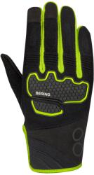 Bering Mănuși Moto din Textil BERING BREEZE · Negru / Galben-Fluo