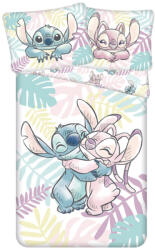 Lilo és Stitch Disney Lilo és Stitch, A csillagkutya Leaves ágyneműhuzat 140×200cm, 70×90 cm