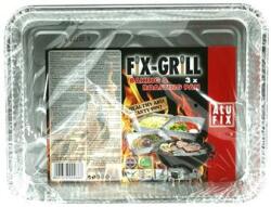 ALUFIX Alumínium grilltálca, 22, 5x17 cm, 3 db, ALUFIX (TROPFKUNINEW)