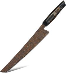 HARAHU Cuțit de bucătărie damasc KU-37390 - Slicer / Negru / Maro KP37390
