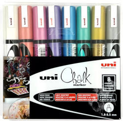 uni Folyékony kréta Uni Chalk 5M 8 darabos metál - PWE-5M