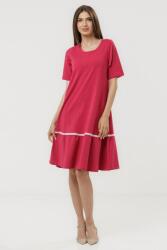 Pierino Rochie A line midi, cu volan si dantela din bumbac S/M