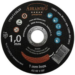 ABRABORO 115 x 1.0 x 22 mm CHILI INOX Premium fémvágó korong, 25 db/csomag (050711501003)