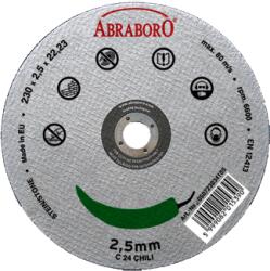 ABRABORO 230 x 2.5 x 22 mm CHILI kővágó korong, 10 db/csomag (050723034105)