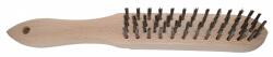 Abraboro Fanyelű kézi kefe, egyenes, INOX (900540930040) - geratech