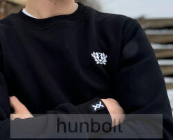  ROVÁS kereknyakú fekete pulóver