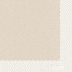 Okay Waterpaper szalvéta 40x40 cm 50 lap/csomag - Pizzo bézs