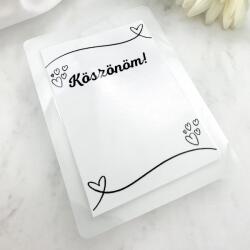 MyVanilla Ásvány KÖSZÖNÖM! ajándék kártya (5db)