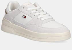 Tommy Hilfiger bőr sportcipő ESSENTIAL BASKET SNEAKER bézs, FW0FW08456 - bézs Női 40 - answear - 33 990 Ft