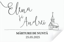 Personal Autocolant pentru mărturii - Classic Selectați cantitatea: 20 buc - 40 buc