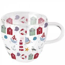Ambiente Duplafalú borosilicate üvegcsésze 250ml Nautical items