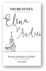 Personal Etichetă sticlă - Classic Selectați cantitatea: 15 buc - 30 buc