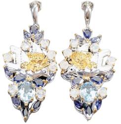 Frumoasa Venetiana Cercei argint topaz (C2942)