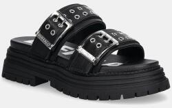 Buffalo papucs Lennox Loop fekete, platformos, 1602270-BLK - fekete Női 39