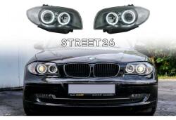 Tuning - Specials Faruri compatibil cu BMW Seria 1 E81 E82 E87 E88 (2004-2011) Angel Eyes Negru (4403)