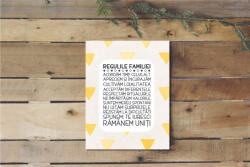 4 Decor Tablou canvas - Regulile familiei 2 - 25x35cm
