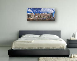 4 Decor Tablou canvas 125x50 cm - Amsterdam Panorama