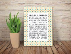 4 Decor Tablou canvas 25x35cm - Regulile familiei