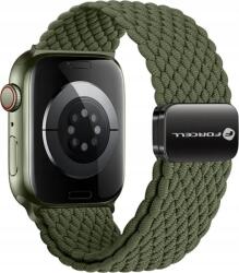 ForCell F-Design FA02 Apple Watch 42/44/45/49mm nylon mágneses szíj, sötét olívazöld ( )