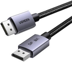 UGREEN DisplayPort 1.4 Kábel Ugreen DP120, 8K 60Hz, 32.4Gbps, 2m (fekete)