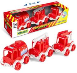 Wader Kid Cars tűzoltósági járművek 3db-os szett (60023W) (W60023W) (W60023W)