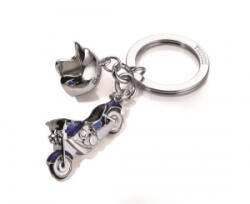 TROIKA Kulcstartó, 2 charm dísszel, SWAROVSKI kristályokkal, 'Key cruising' (TROKR1323CH) (TROKR1323CH)